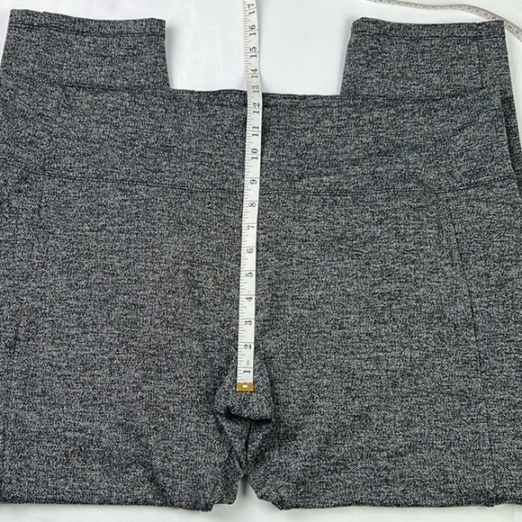 Athleta Woman 2X Herringbone Mercer Tight Gray Leggings Pull On Slit Hem Pocket - Picture 8 of 9